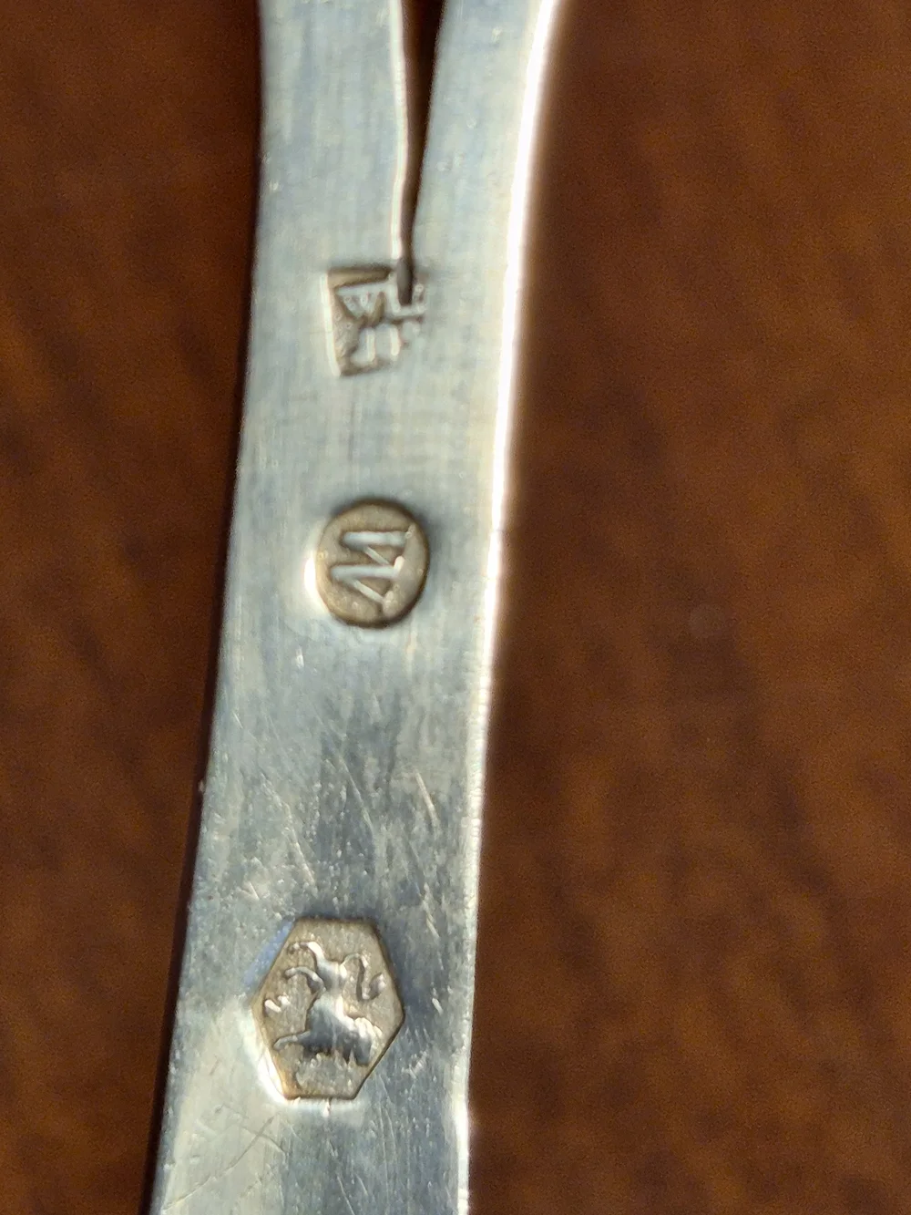 Antique/vintage 1859 To Early 1900's Dutch Sterling Silver Bon Bon/Sugar Spoon
